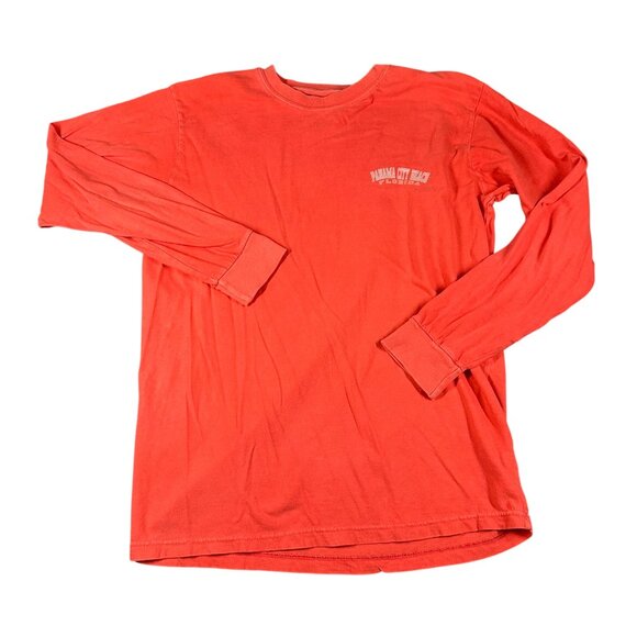 Panama City Beach Small US Vintage Long Sleeve Pullover Crew Neck T-shirt Tee - Picture 2 of 13